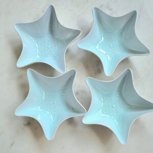 Sigrid Olsen Home Seastar desert dishes Set of 4 Light Blue